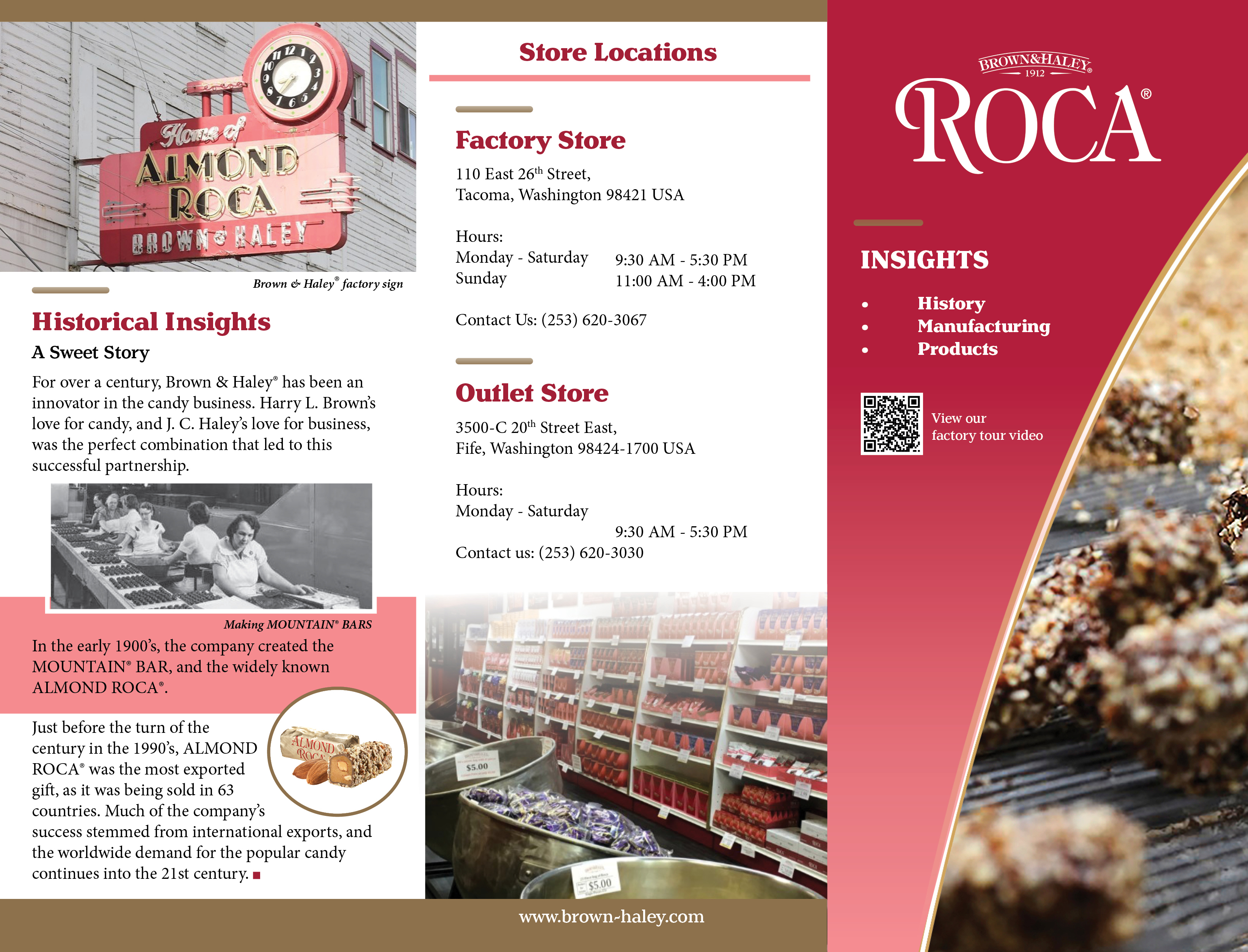 image of the back-side of the completed brochure dedign